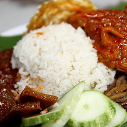Sample some local flavour with Nasi Lemak
